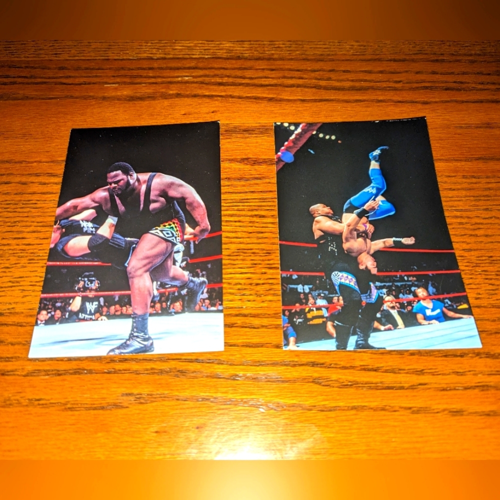 Mark Henry Dlo Brown WWF Wrestlemania Live! 4" x 6" PhotoCards Set